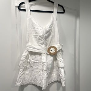 NWT show me your mumu cosmo white mini dress - medium